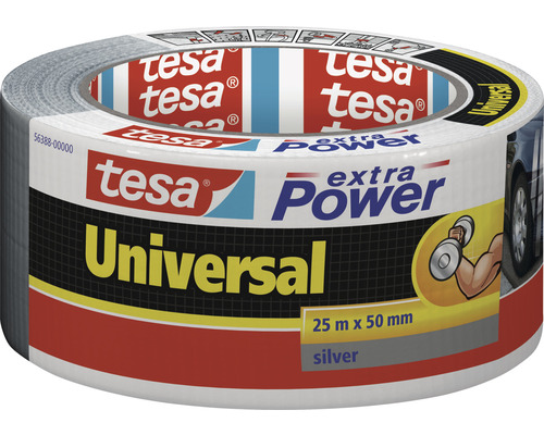 tesa extra Power Ruban de réparation universel argent 30m x 50mm Tesa extra Power Universal ruban adhésif, 25 mètres sur 50 millimètres, couleur argent