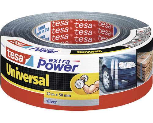 tesa extra Power Ruban de réparation universel argent 50m x 50mm