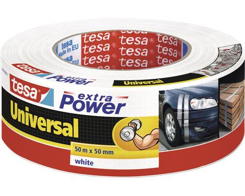 tesa extra Power Ruban de réparation universel blanc 50m x 50mm