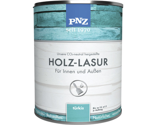 Lasure pour bois PNZ pour intérieur et extérieur covering turquoise 750 ml