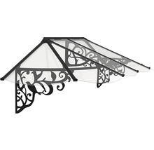 Auvent de porte d''entrée avec motif floral