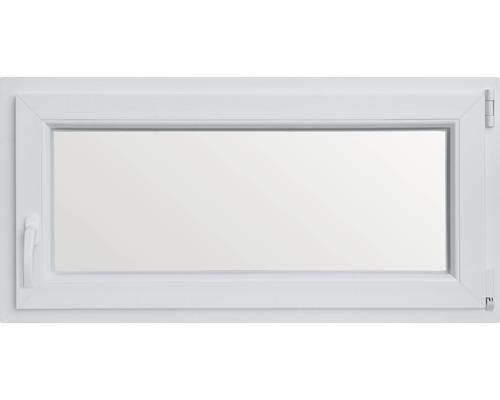 Weißes Kunststofffenster mit Griff