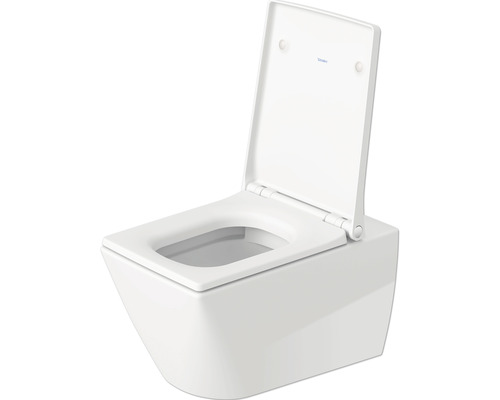 WC à chasse d''eau profonde mural avec couvercle ouvert