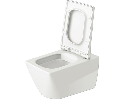 WC à fond de cuvette suspendu avec bride ouverte et siège de WC