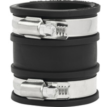 Rohrverbinder Kunststoff schwarz 40 - 50 mm-thumb-0