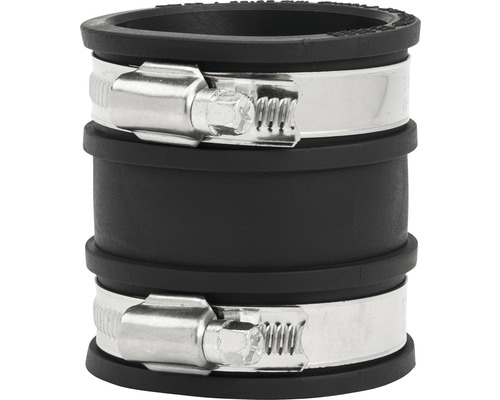 Raccord de tuyaux en plastique noir 40 - 50 mm