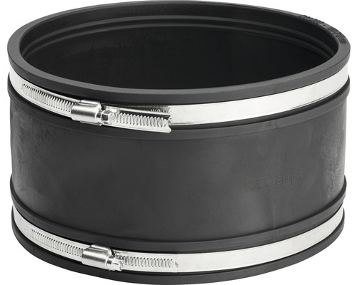 Raccord de tuyau en caoutchouc avec deux colliers de serrage pour le montage de tuyaux