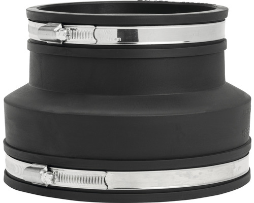 Raccord de tuyau d''évacuation avec collier de serrage