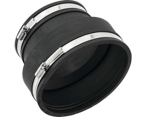 Raccord de tuyau d''eaux usées en caoutchouc avec colliers de serrage