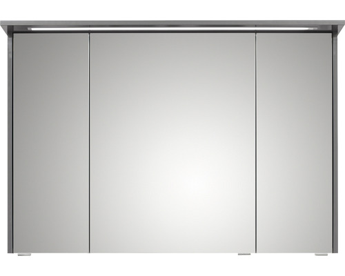 Armoire de toilette avec trois portes et éclairage intégré