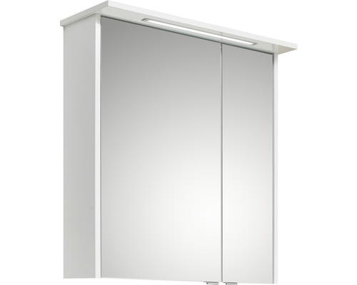Armoire de toilette Pelipal xpressline 3261 66 x 16 x 72 cm blanc à haute brillance 2 portes led