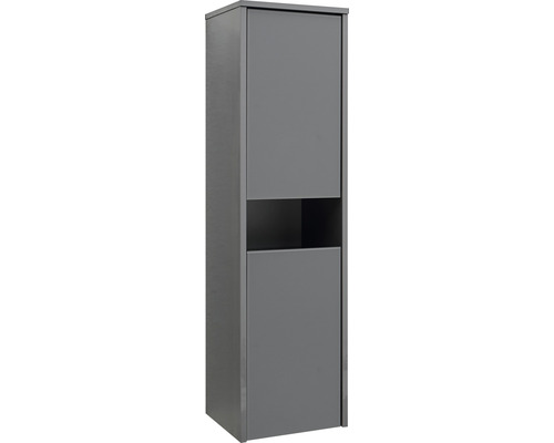 Armoire midi Pelipal xpressline 3261 gris avec façade vitrée lxhxp 30 x 115 x 33 cm