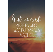 Motivierender Spruch vor Sonnenaufgang