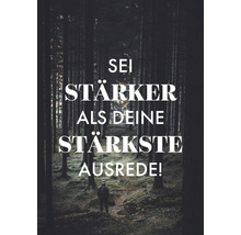 Carte postale Sei stärker als deine stärkste Ausrede! 10,5x14,8 cm