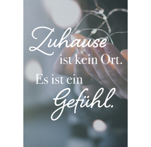 Carte postale Zuhause ist kein Ort. Es ist ein Gefühl. 10,5x14,8 cm