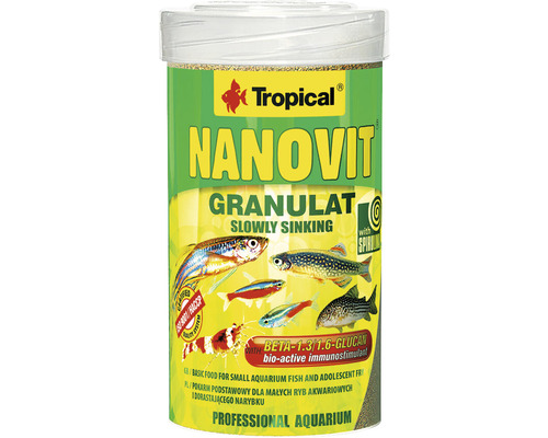 Nourriture granulée Tropical Nanovit granulé 100 ml