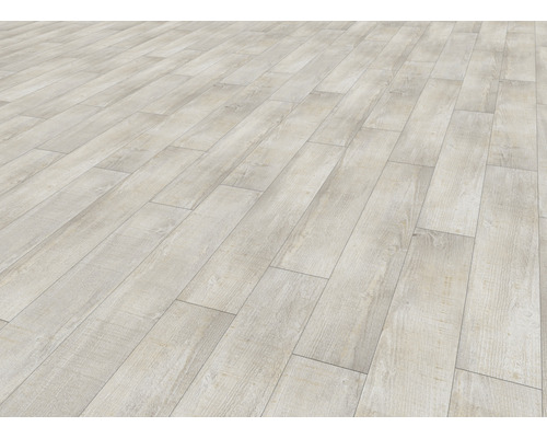 Verlegter Bodenbelag in Holzoptik