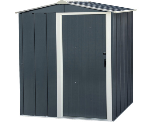 Abri de jardin métallique avec porte