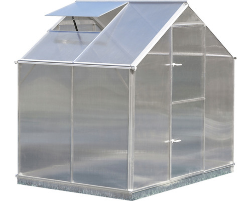 Gewächshaus mit Tür und Fenster