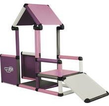 Quadru cabane de jeu pour enfants avec toboggan