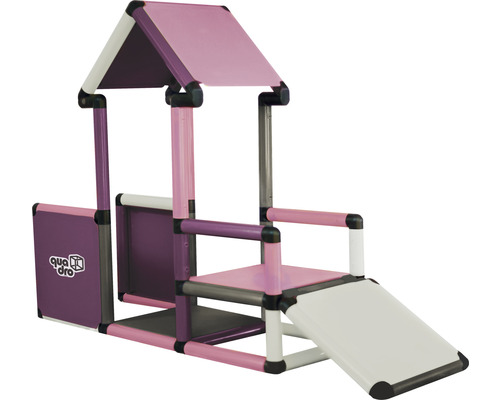 Quadru cabane de jeu pour enfants avec toboggan