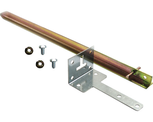 Kit de fixation Gutta terre pour serre F2+F3 pour une utilisation avec fondation Kit de mise à la terre avec piquet de terre, vis, écrous et équerres de montage