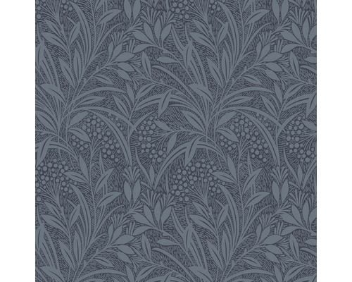 Papier peint intissé 113339 Laura Ashley Barley feuilles bleu