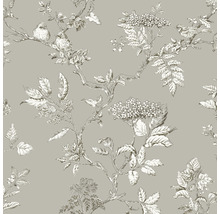 Papier peint à motifs d''oiseaux et de plantes