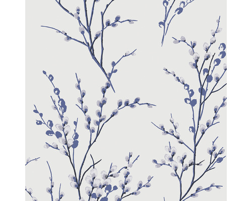 Papier peint intissé 113360 Laura Ashley Pussy Willow bleu