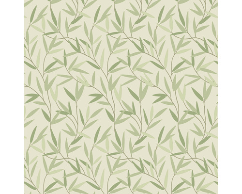 Papier peint intissé 113364 Laura Ashley Willow Leaf vert Papier peint avec motif de bambou