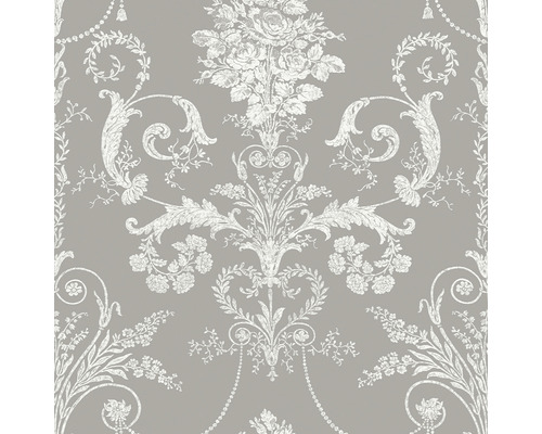 Papier peint intissé 113383 Laura Ashley Josette gris Papier peint à motifs floraux