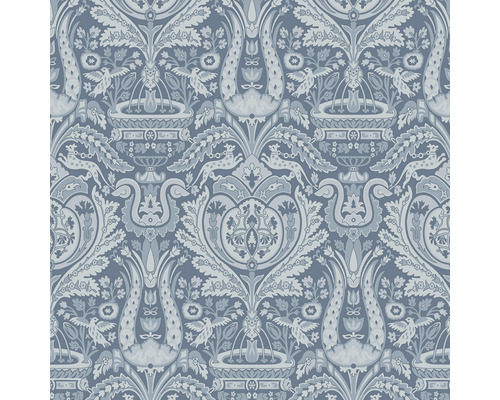 Papier peint intissé 113409 Laura Ashley Heraldic bleu