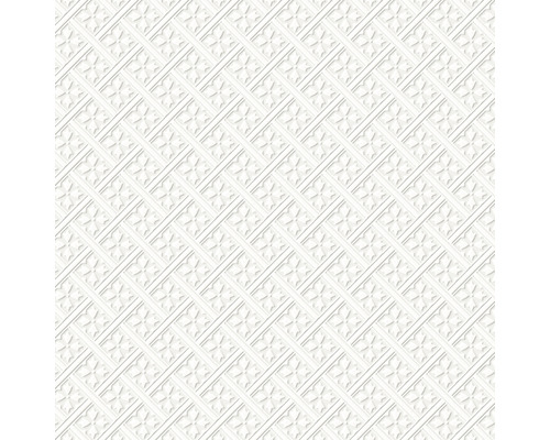 Papier peint intissé 113415 Laura Ashley Mr Jones blanc Motif de carreaux avec un design géométrique
