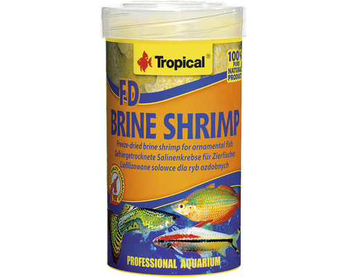 Nourriture naturelle Tropical FD Brine Shrimp lyophilisée 100 ml