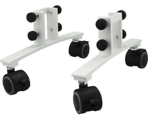 Zwei Werkbankuntergestelle mit Rollen