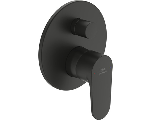 Ideal Standard Badewannenarmatur Unterputz CERAFINE O silk black matt A7350XG Wandarmatur für Badezimmer in matter Ausführung