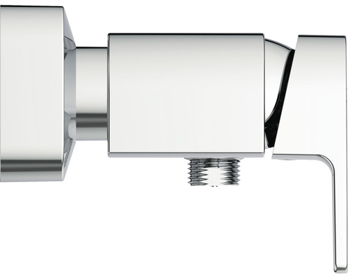 Eckventil aus Metall mit Griff zur Wasserregulierung