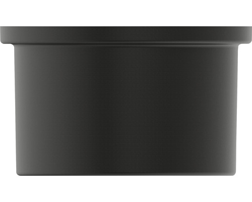 Dunkler Blumentopf aus Kunststoff