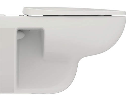 Wand-Tiefspülklosett aus Keramik, Seitenansicht