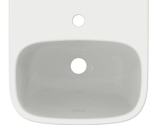 Lavabo en céramique vu de dessus