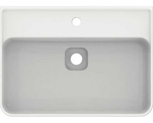 Vue de dessus d''un lavabo simple en céramique