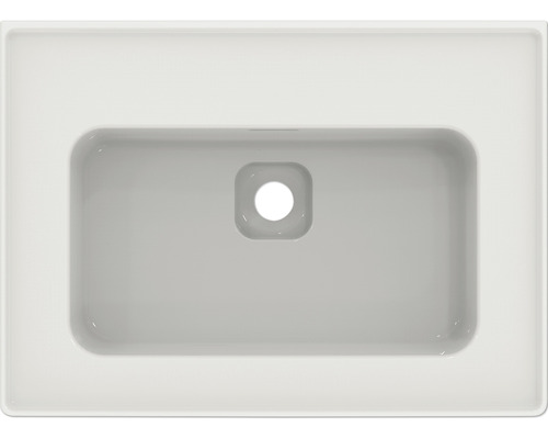 Waschbecken aus Keramik, Aufsicht