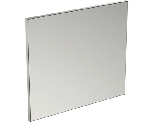 Rahmenspiegel Ideal Standard Mirror&Light 80x70 cm alufarben