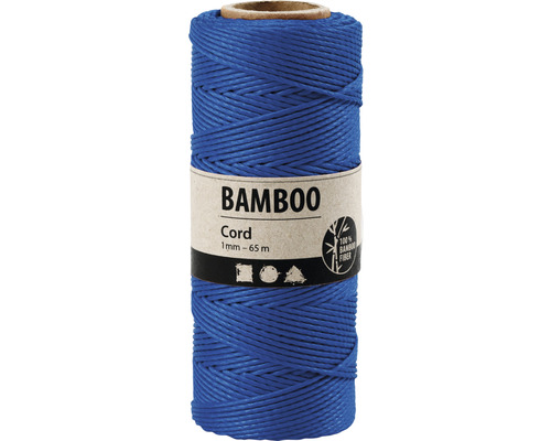 Corde en bambou bleu 1 mm 65 m