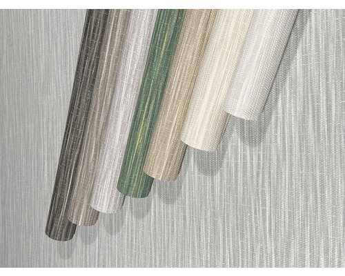 Mehrere Tapetenrollen mit Textilstruktur