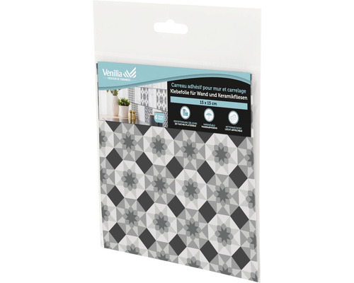 Venilia Klebefolie für Wand und Keramikfliesen mit Muster, 15x15 cm