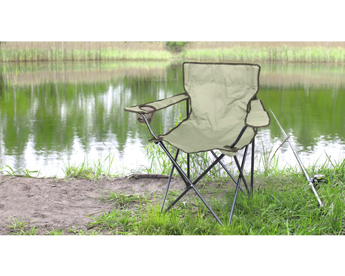 Fauteuil de jardin chaise de camping 52 x 52 x 80 cm acier vert