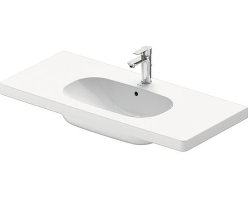 Vasque avec trou de robinet et trop-plein