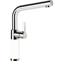 Wasserhahn aus Metall mit Keramikgriff