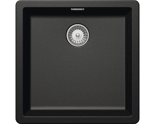 Évier Schock Greenwich N-100 445 x 445 mm magma GREN100FBMAG sans égouttoir Évier en plastique avec garniture d''écoulement